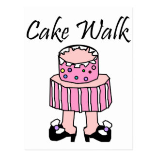 324x324 Cake Walk Postcards Zazzle