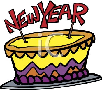 350x309 New Year Cake