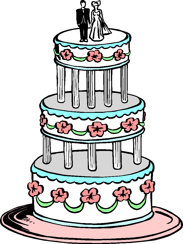 767x1025 Wedding Cake Clip Art Clipart Panda