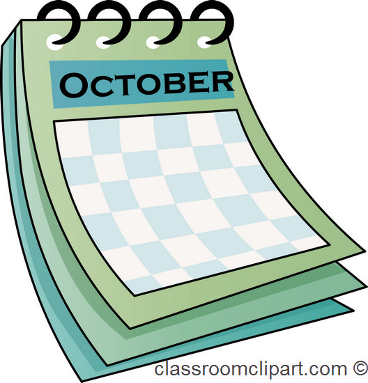 528x550 Calendar Clipart For October