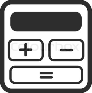 318x320 Vector Illustration Of A Calculator Stock Vector Colourbox