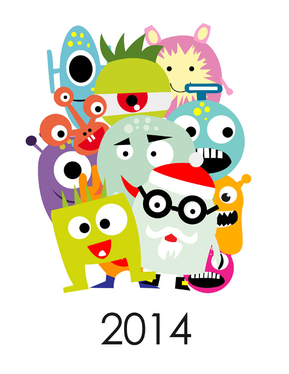 580x751 Calendario 2014 Calendaris Monsters, Free