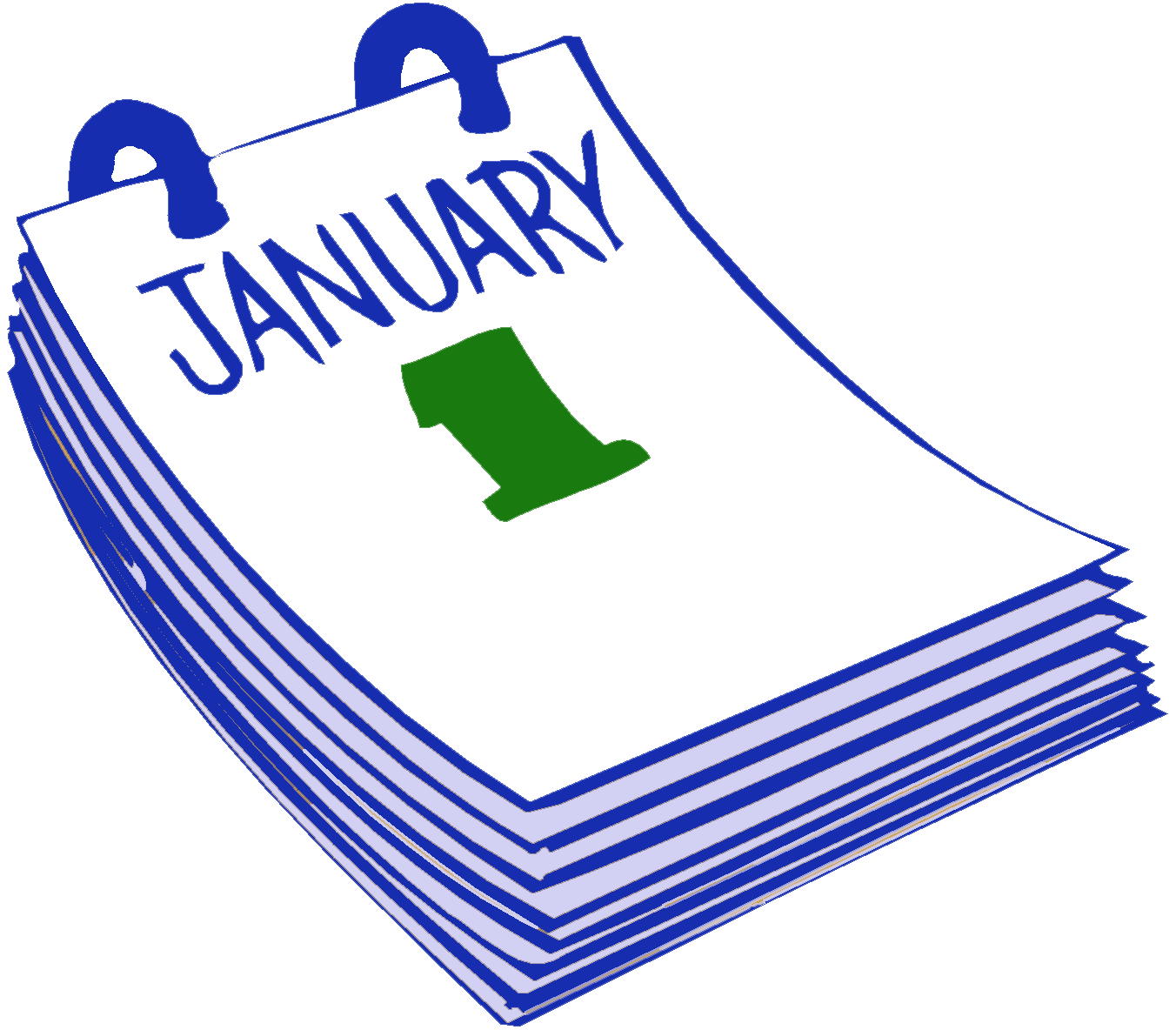 1352x1184 Clip Art January Calendar Clip Art