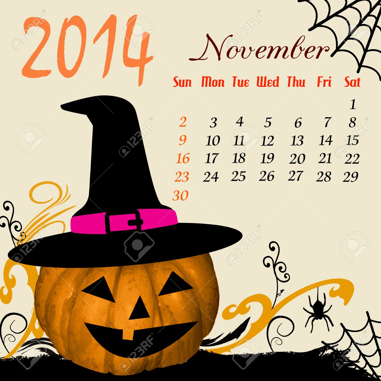 1300x1300 Clipart Calendar November 2014