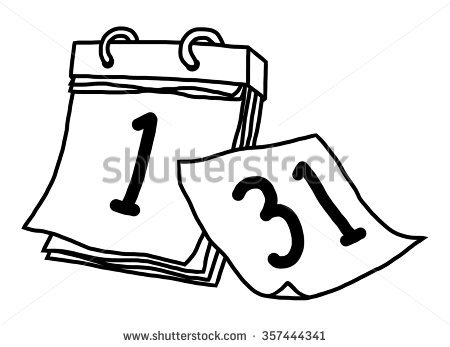 450x347 Calendar Clipart Sketch