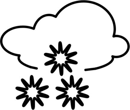 433x368 Snowy Calendar Clipart Black And White