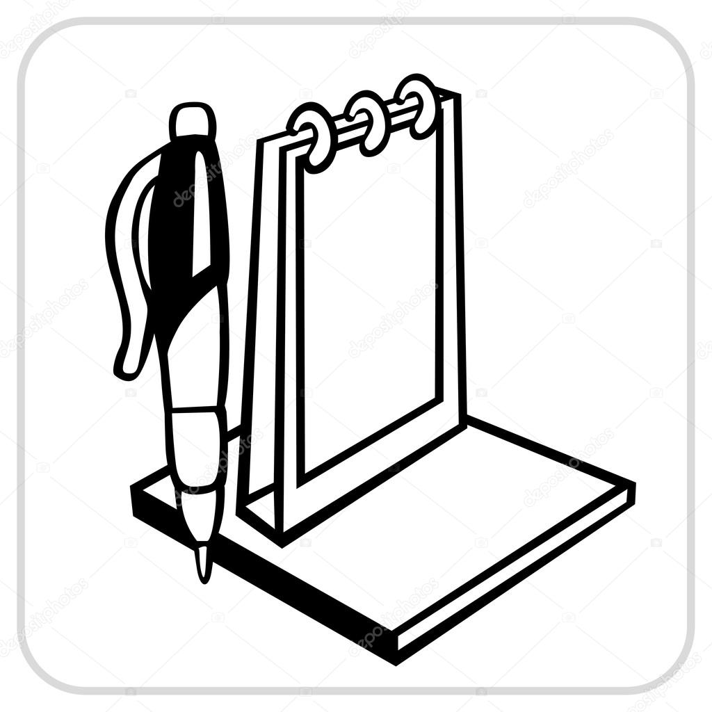 1024x1024 Calendar Pen And Paper Stock Vector Digital Clipart Clipartson