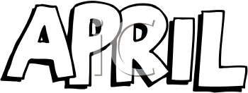 350x132 April Calendar Clipart