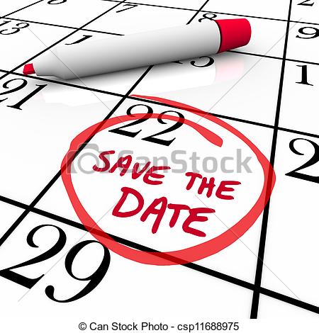 450x470 Save The Date Calendar Clipart