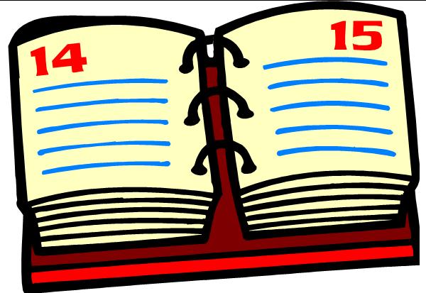 600x413 Calendar Clipart Work Schedule