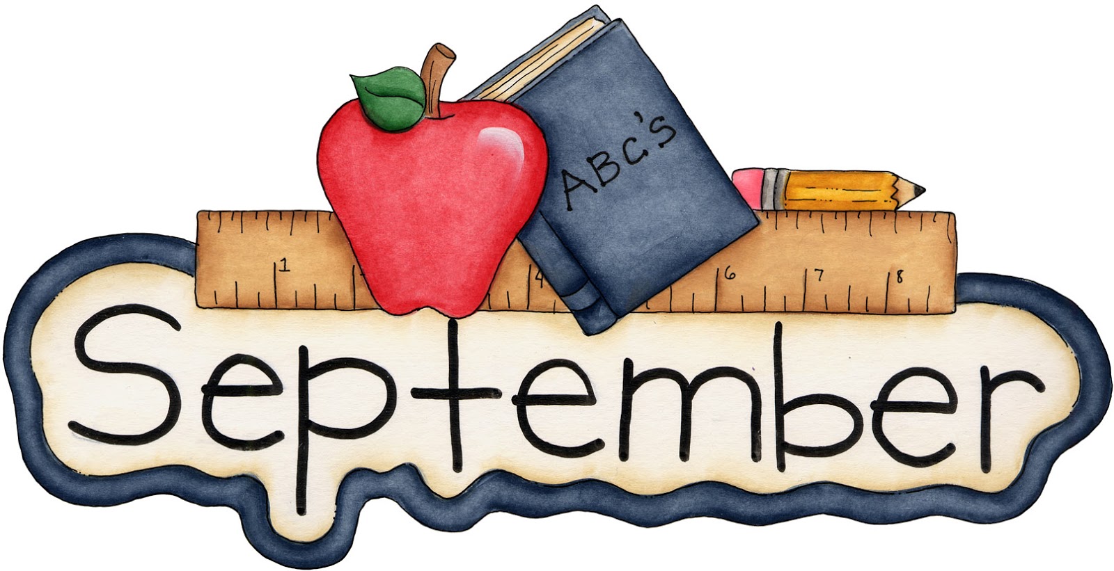 1600x821 Free September Calendar Clipart Image