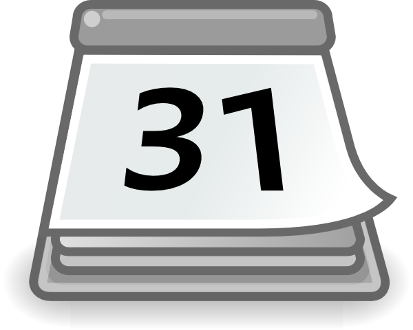 600x480 Office Calendar Clip Art