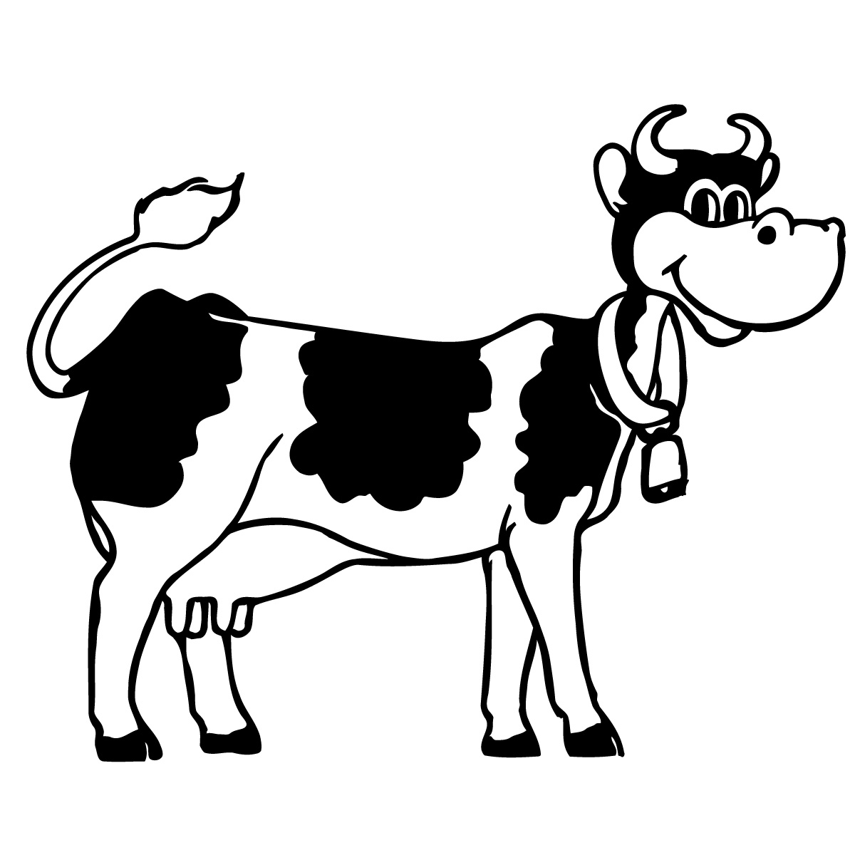 1200x1200 Calf Clip Art Black And White Clipart