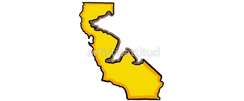 800x331 Yellow California Bear State Outline Mugs By Artisticattitud