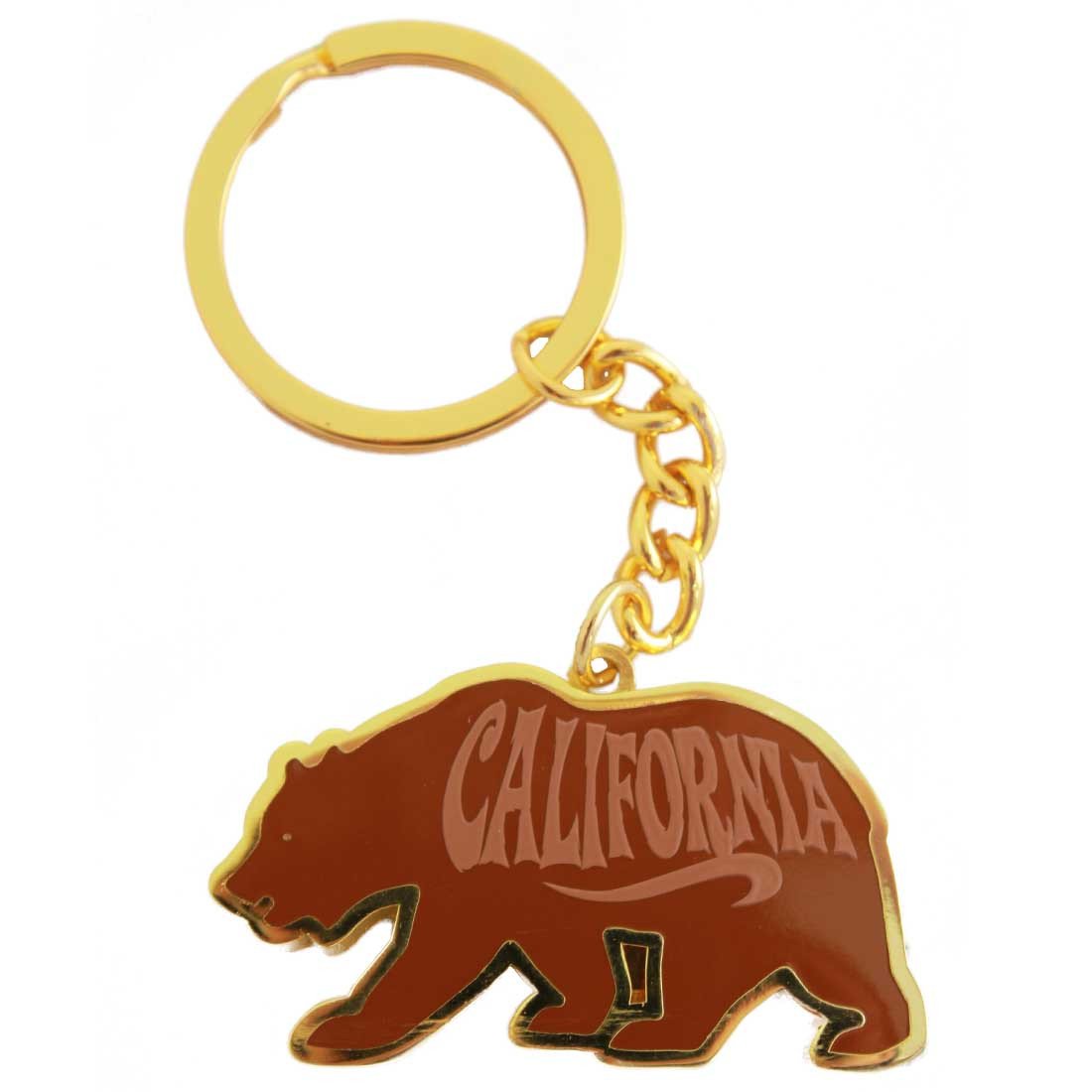 1100x1100 California Republic Bear Flag Keychain