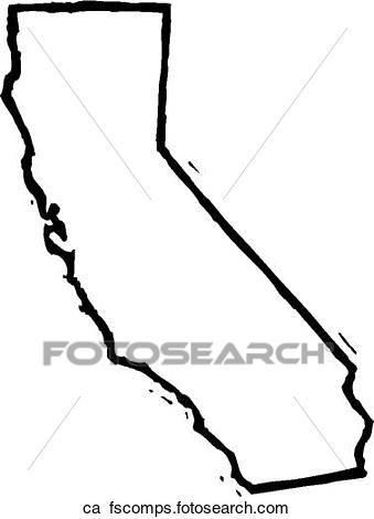 339x470 Clipart Of California Ca