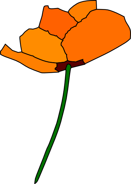 420x592 California Poppy Clip Art