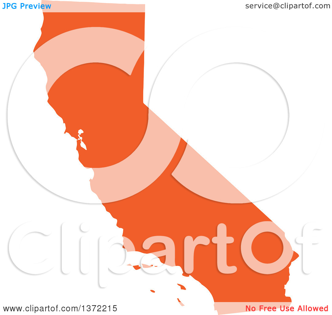 1080x1024 Us Map Highlighting California Clipart