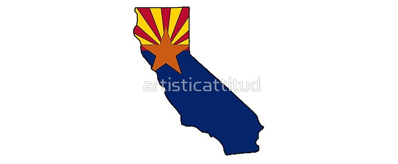 800x331 Arizona Flag California Outline Mugs By Artisticattitud Redbubble
