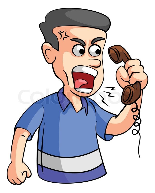 640x800 Telephone Clipart Angry