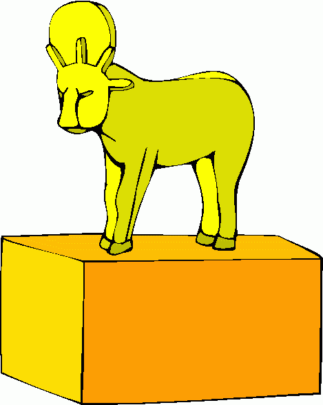469x588 Statue Clipart Golden Calf