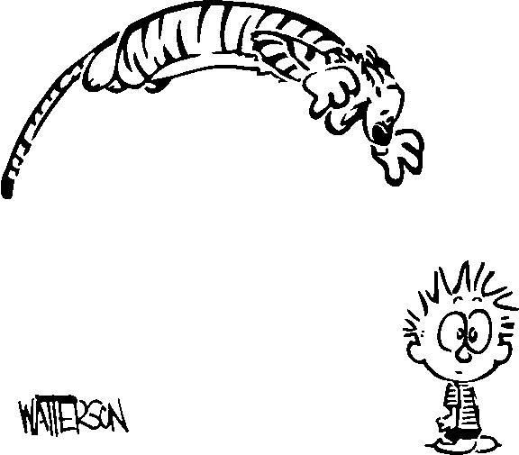 Calvin And Hobbes Hugging