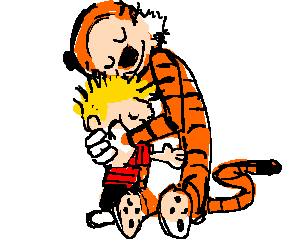 Calvin And Hobbes Hugging | Free download on ClipArtMag