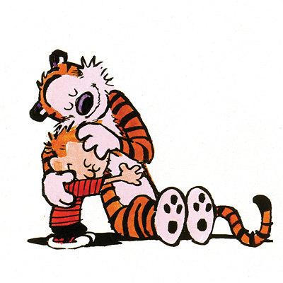 Calvin And Hobbes Hugging | Free download on ClipArtMag