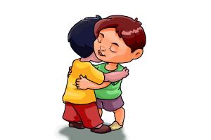 300x200 How To Draw Calvin And Hobbes Hugging