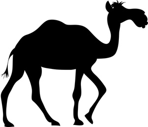300x258 Free Camel Clip Art Image Silhouette
