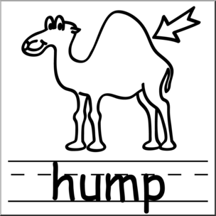 304x304 Clip Art Basic Words Hump Bampw Labeled I Abcteach