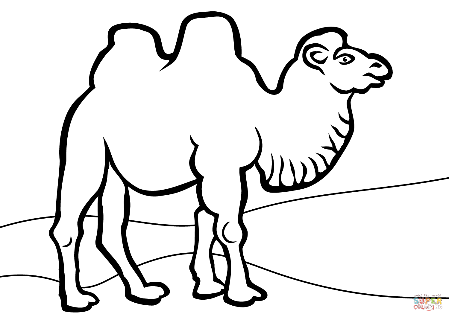 camel-outline-printable