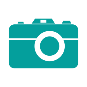 300x300 Teal Camera Clip Art