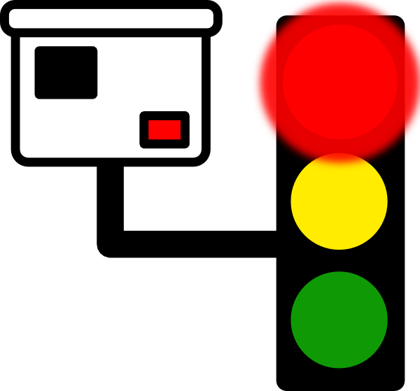 600x559 Red Light Camera Clip Art