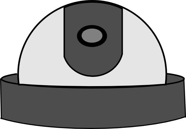 600x418 Security Camera Dome Clip Art