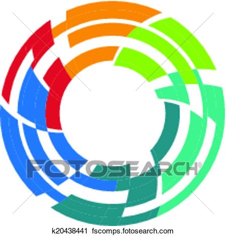 450x470 Clipart Of Abstract Colorful Camera Lens Image K20438441