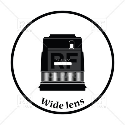 400x400 Icon Of Photo Camera Wide Lens Royalty Free Vector Clip Art Image