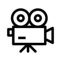 200x200 Film Camera Vector Image