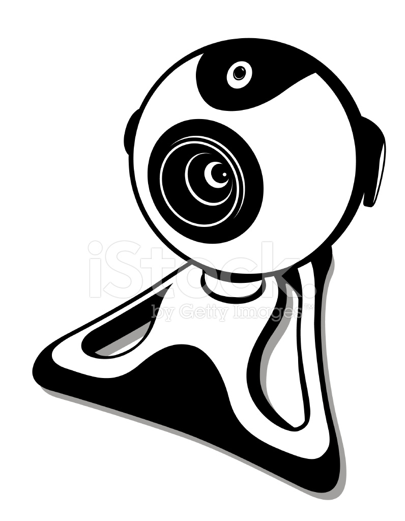 796x1024 Webcam Vector Illustration Stock Vector