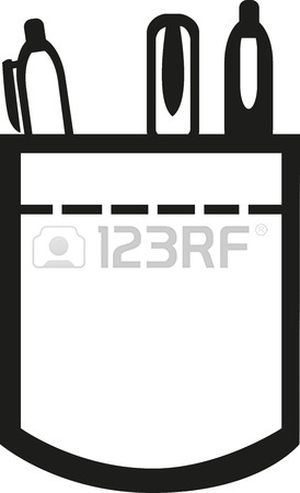 274x450 Shirt Pocket With Pens Royalty Free Cliparts, Vectors, And Stock