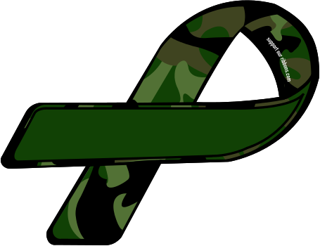 455x350 Camo Clipart Ribbon