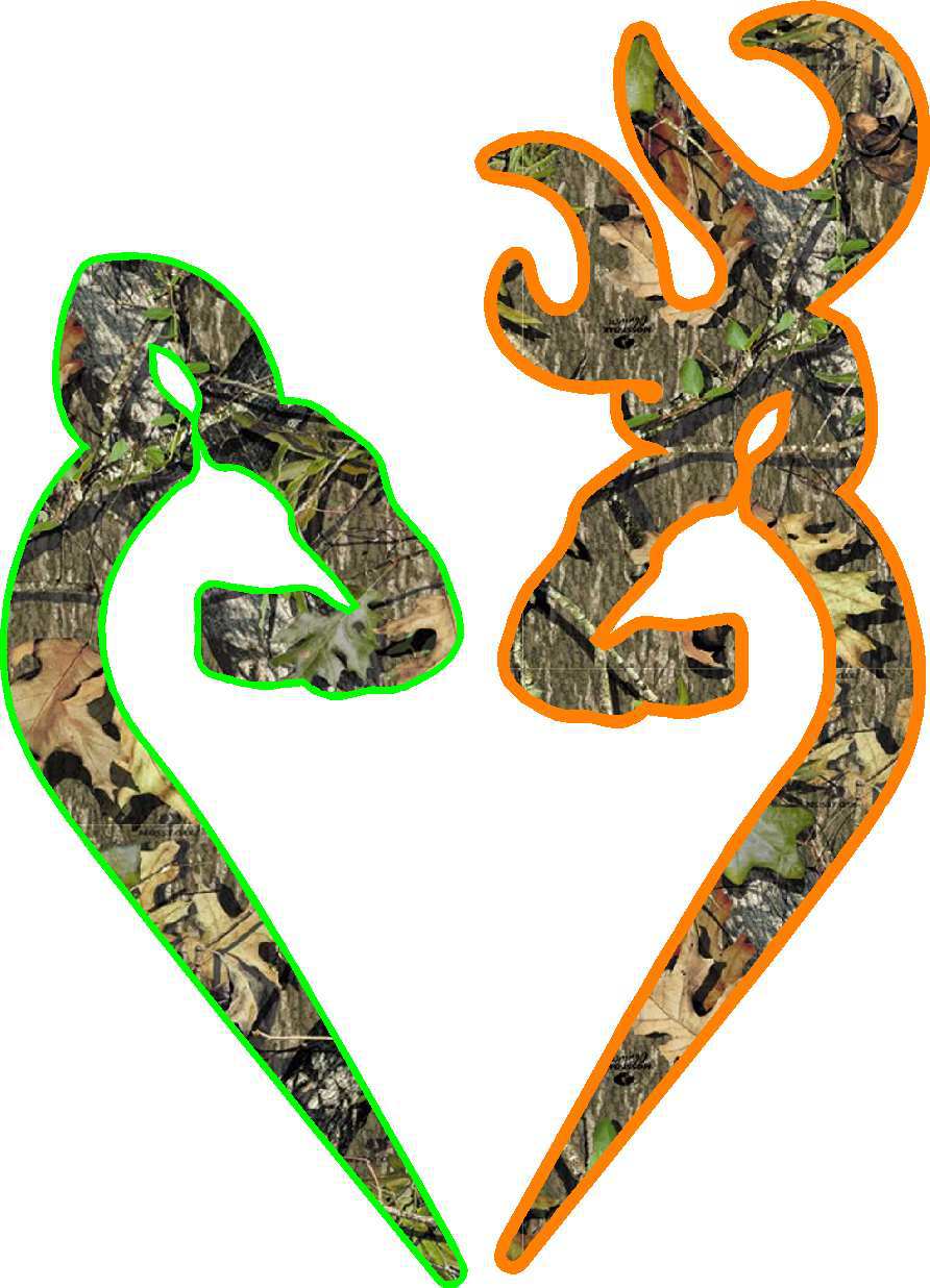 892x1236 Camo Heart Clipart Collection