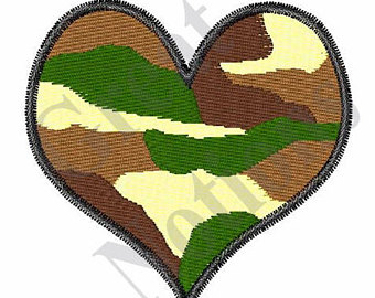 340x270 Camouflage Heart Etsy
