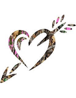 248x320 Camouflage Heart Clipart