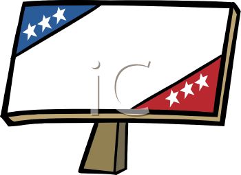 350x255 Royalty Free Clip Art Image Patriotic Campaign Sign