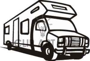 300x204 Camper Clipart Motorhome