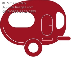 300x244 Rv Travel Trailer Camper Royalty Free Clip Art Picture