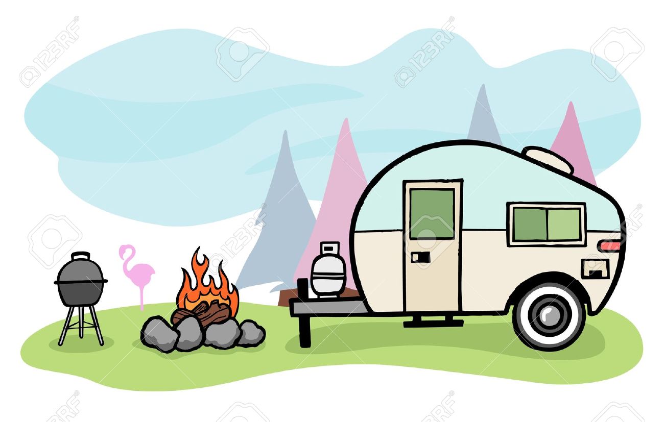 1300x827 Camper Clipart Free