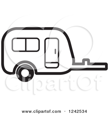 450x470 Black And White Camping Clipart