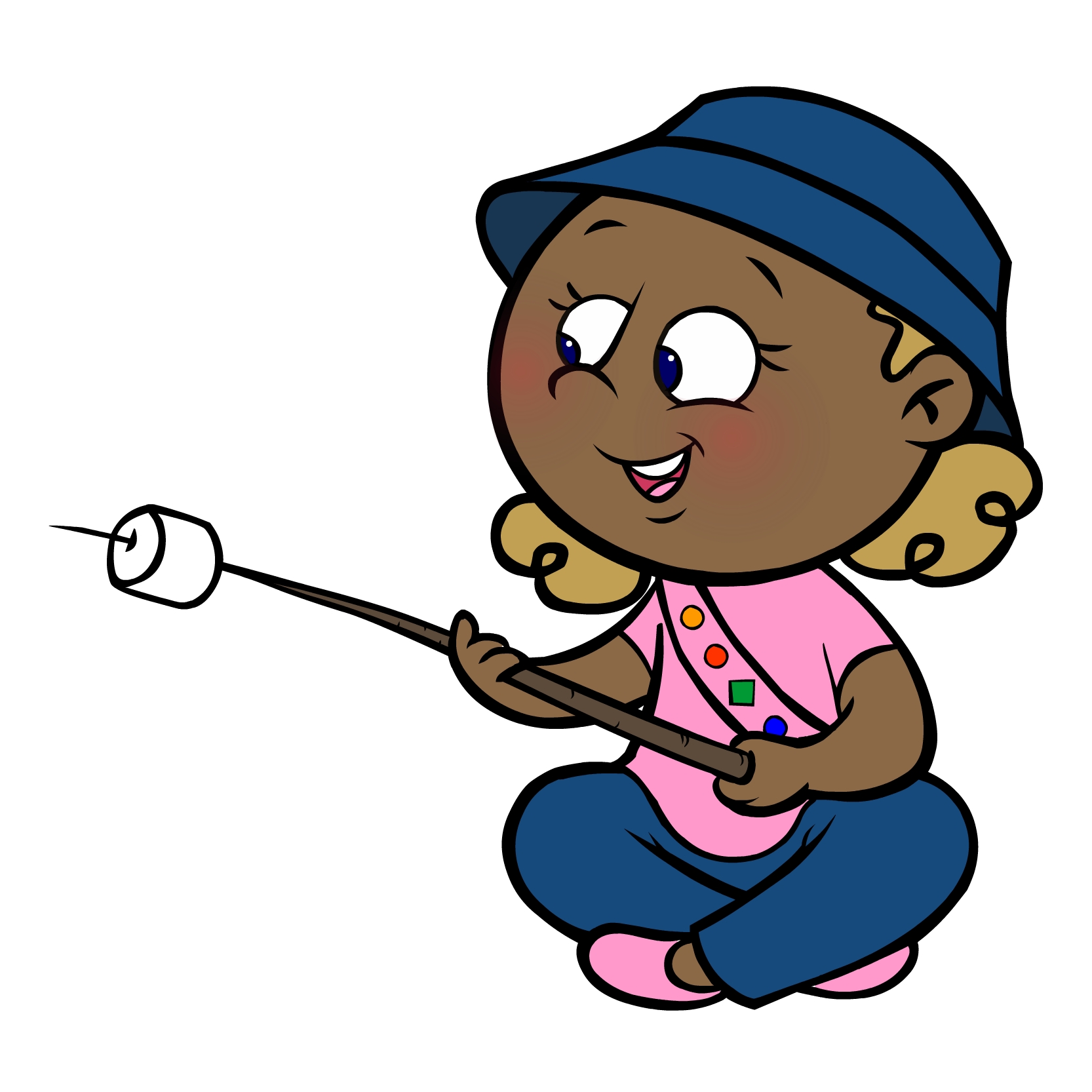 1666x1666 Camper Clipart Roast Marshmallow